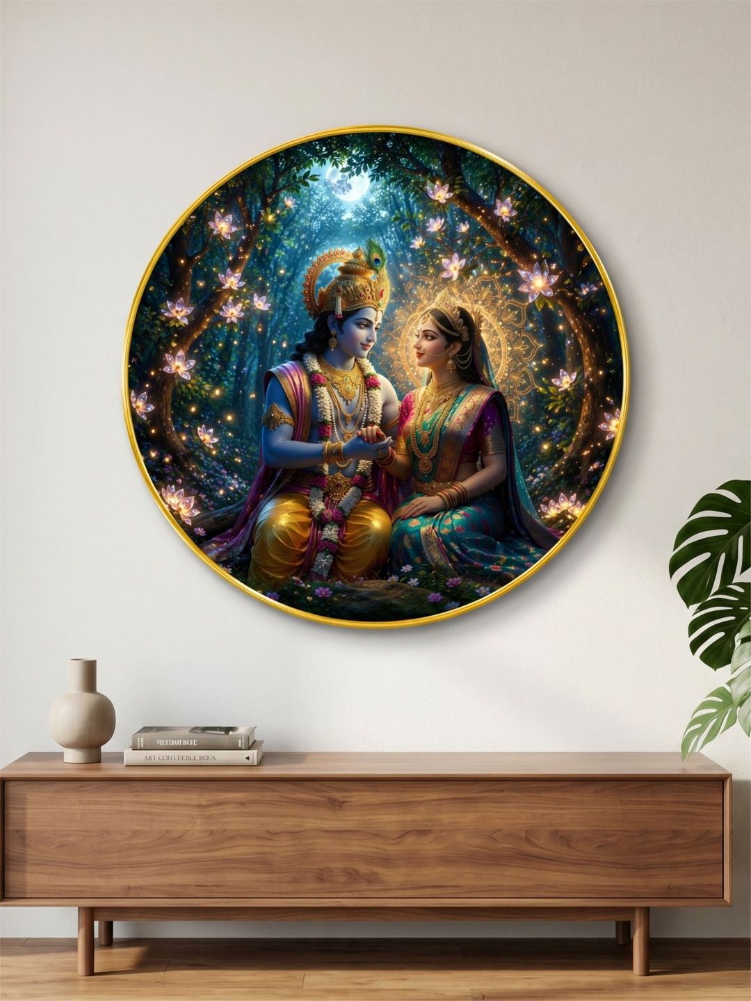Livin'luxe Multicoloured MDF Religious Wall Paintings-picture-33