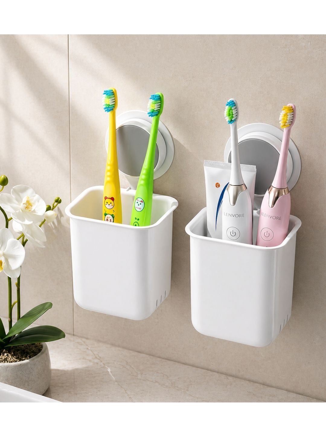 Klivon White & White 2 piece Solid Plastic-picture-38