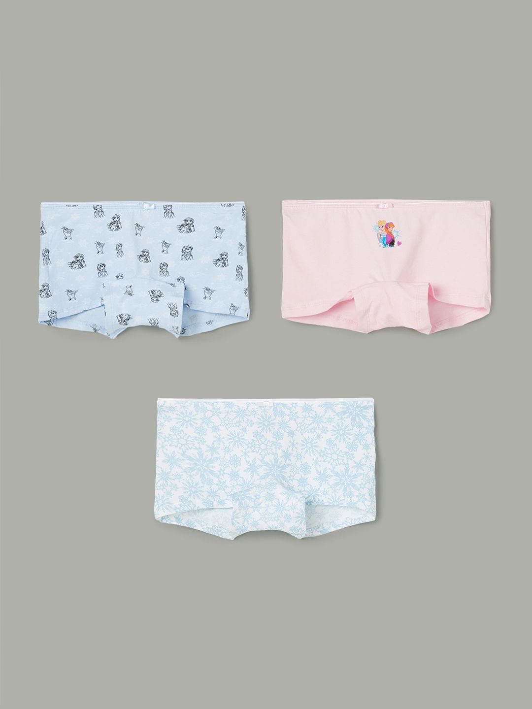 Fame Forever by Lifestyle Girls Pack of 3 Printed Assorted Cotton Blend Boy Shorts-picture-49