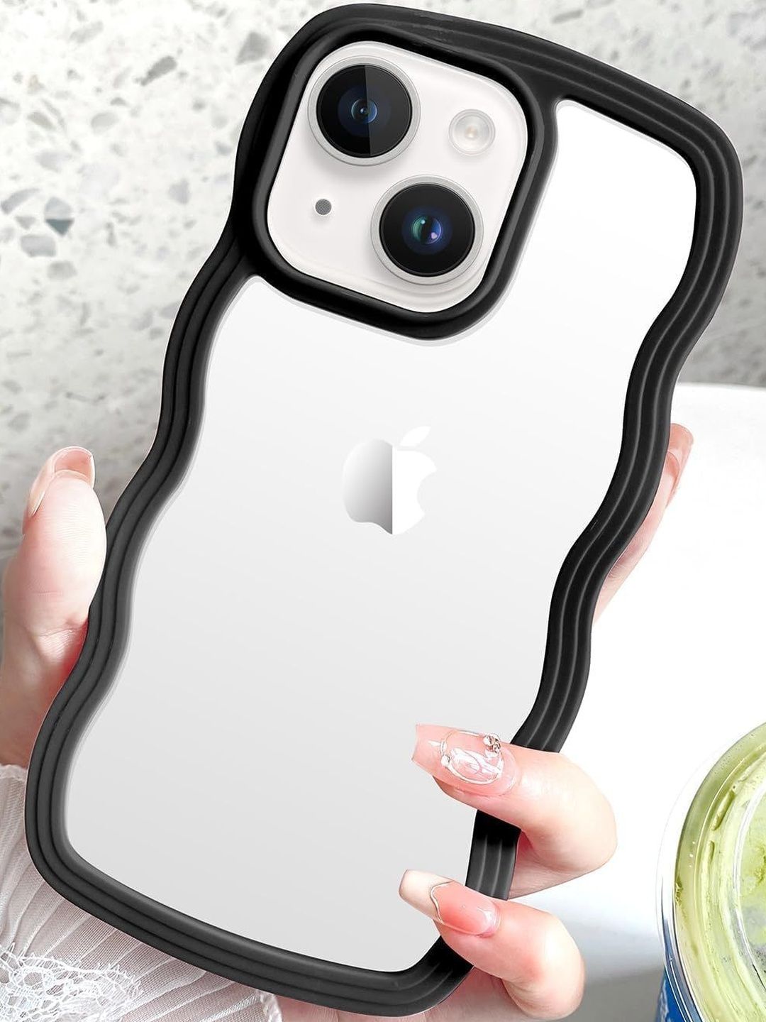 COVERLY Solid Printed iPhone 13 Back Case Mobile Accessories-picture-21