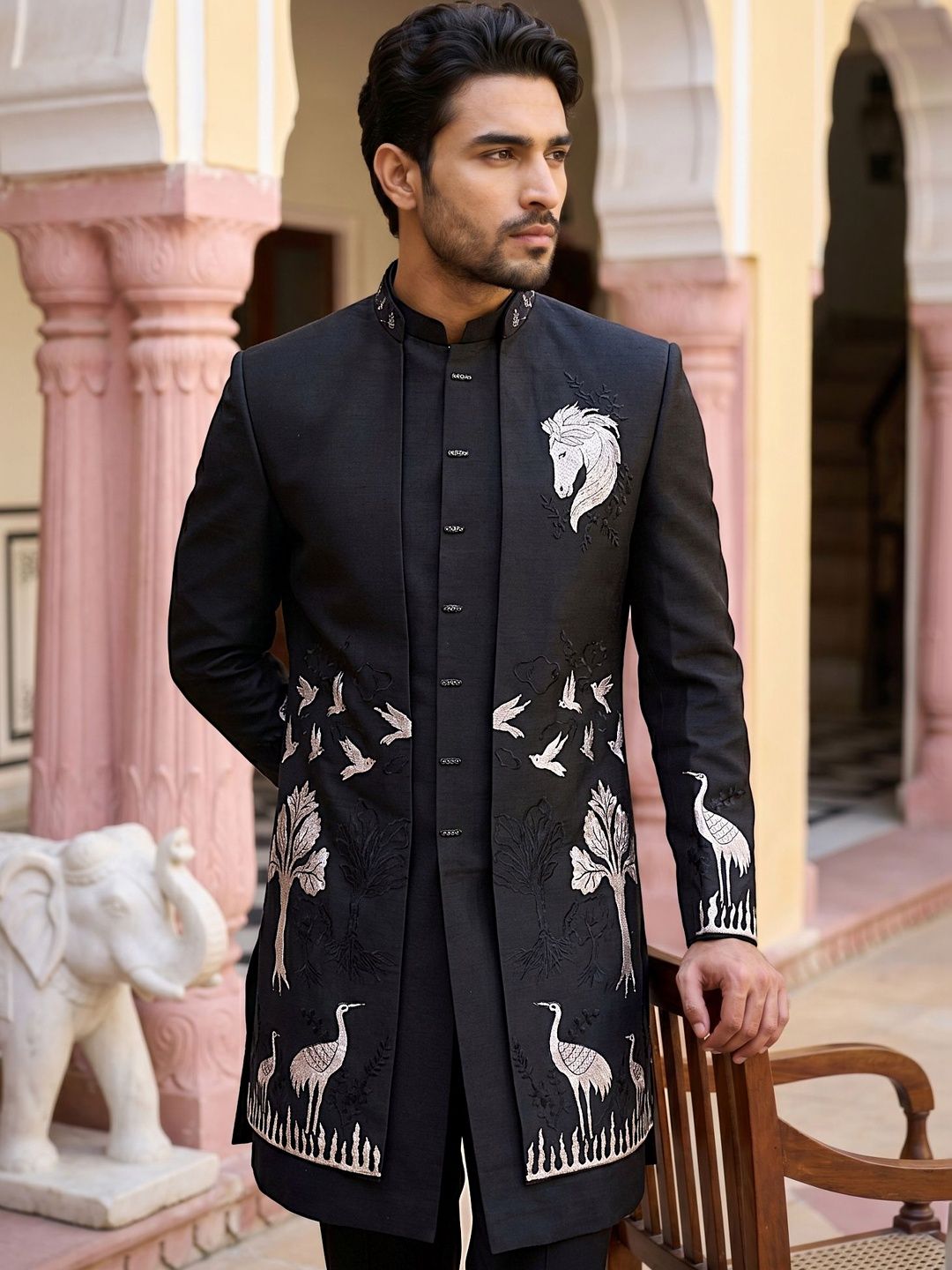 jompers SOURAGYA Embroidered Sherwani Set-picture-42
