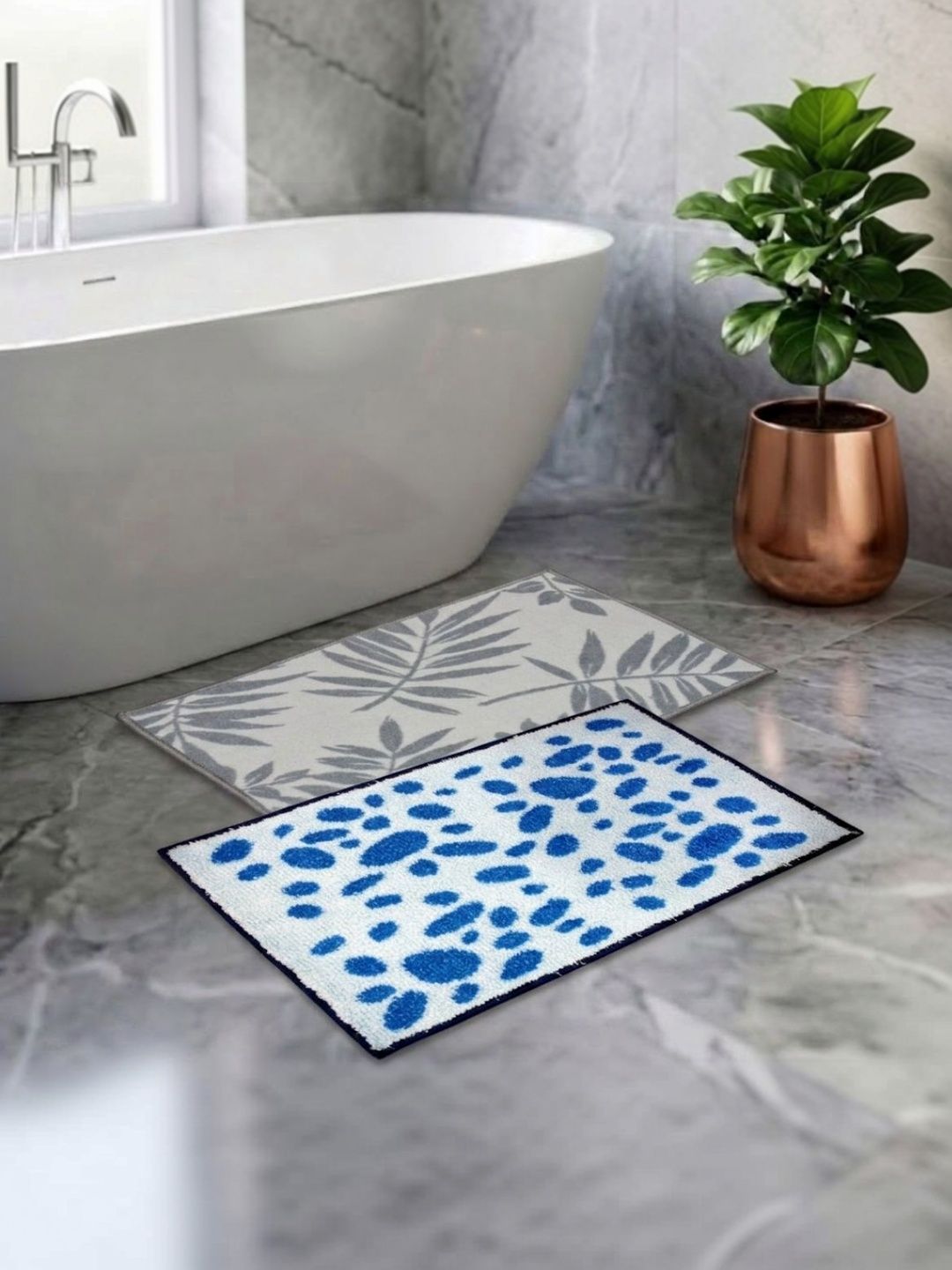 Athom Living Pack Of 2 Printed Anti Slip Bath Mat-picture-19