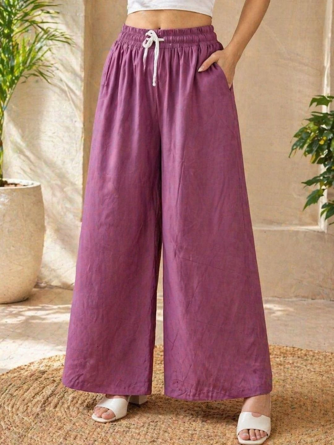Karthav Fashion Women Flared Handloom Ethnic Palazzos-picture-19