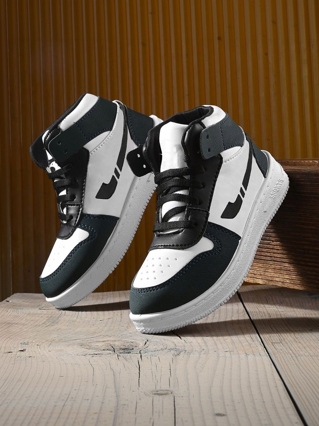 BAESD Boys Colourblocked High-Top Sneakers-picture-22