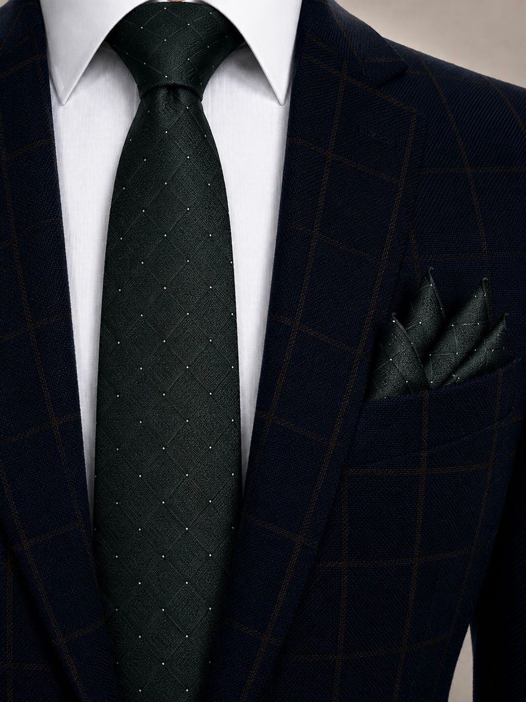 Cazzano Men Woven Design Skinny Tie-picture-25