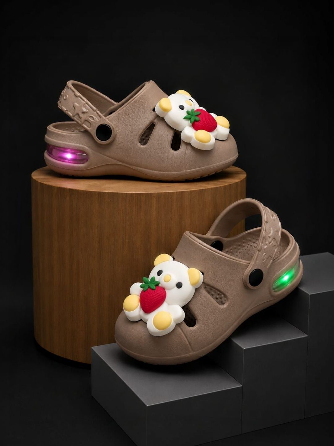 NEW STEPS Unisex Kids Embellished Rubber Clogs-picture-17