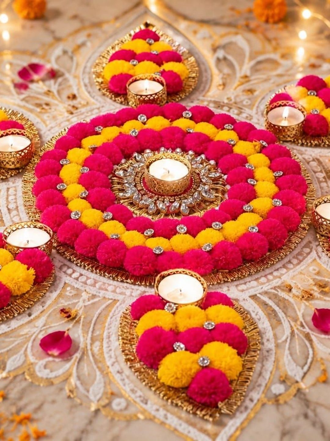 KOOGLY Pink & Yellow Candle Holder-image-45