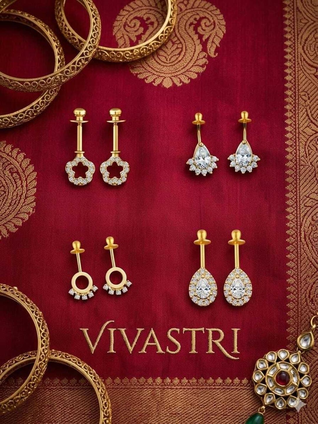 VIVASTRI Geometric Drop Earrings-picture-33