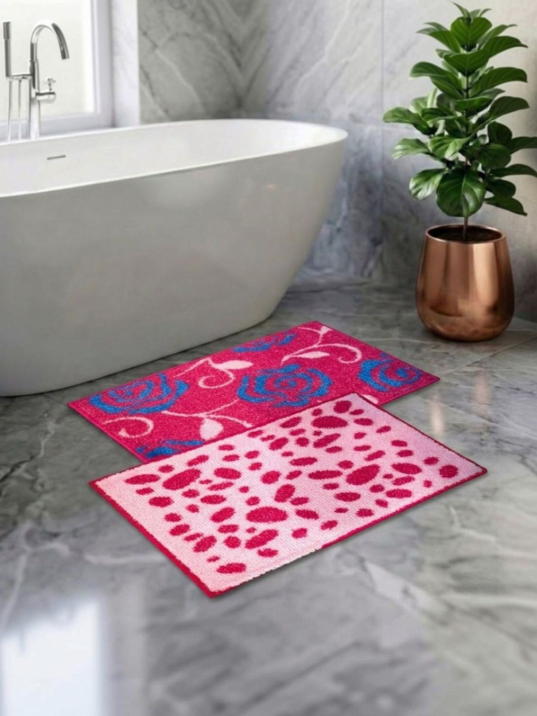 Athom Living Pack Of 2 Printed Anti Slip Bath Mat-picture-15