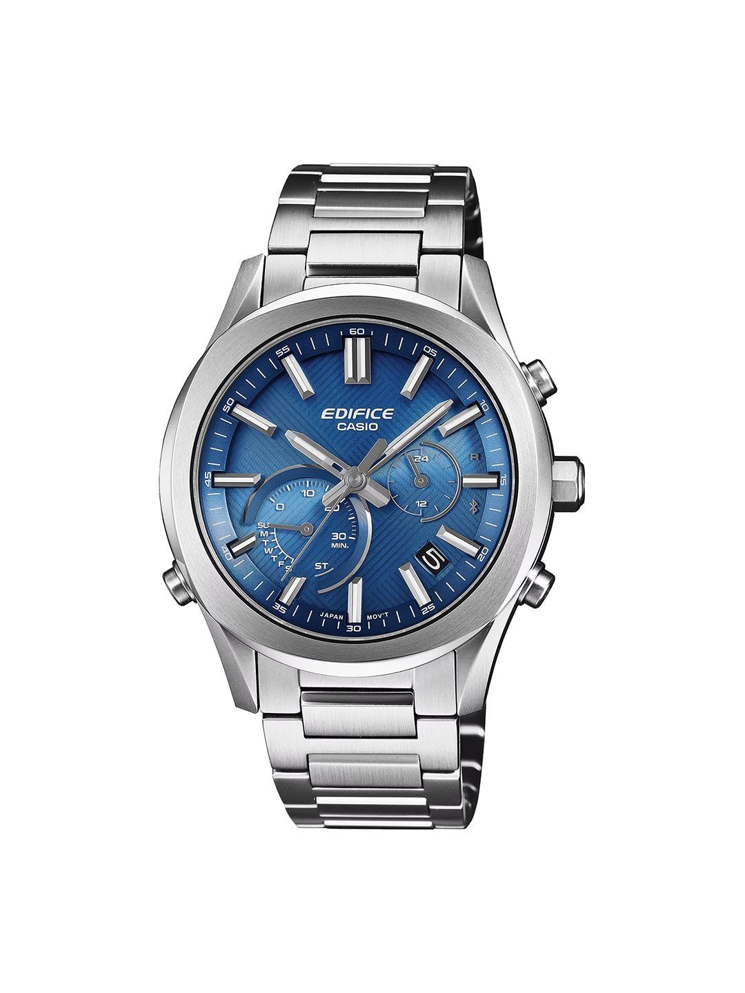 CASIO Men Brass Dial & Stainless Steel Straps Analogue Chronograph Watch ED709-picture-43