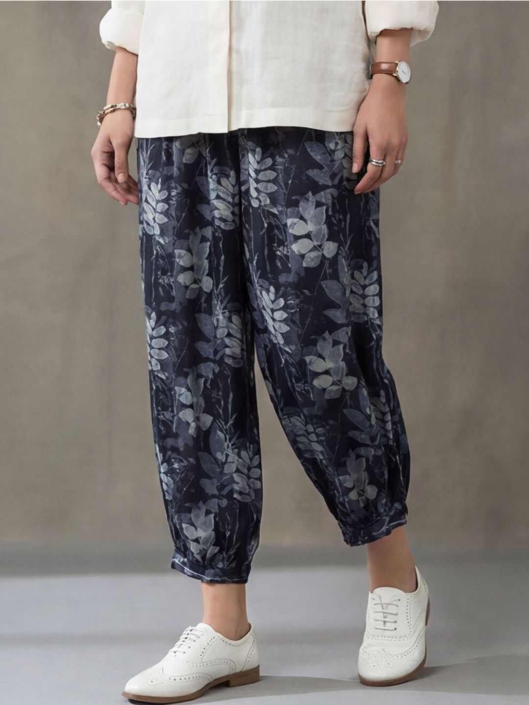 Navibhu Women Floral Trousers-picture-36