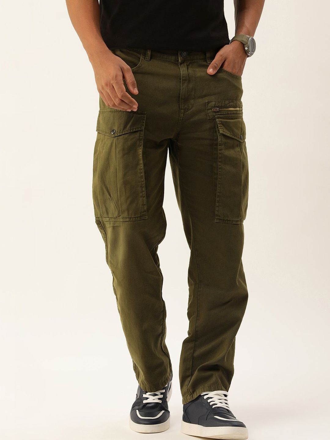 Bene Kleed Men Cargos Trousers-image-32