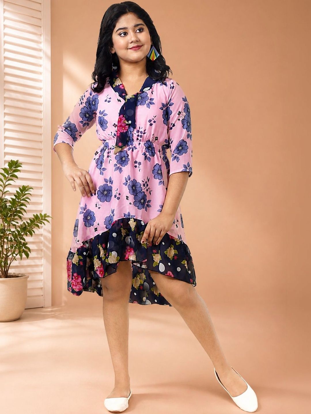BAESD Girls Printed Georgette Dress-picture-31