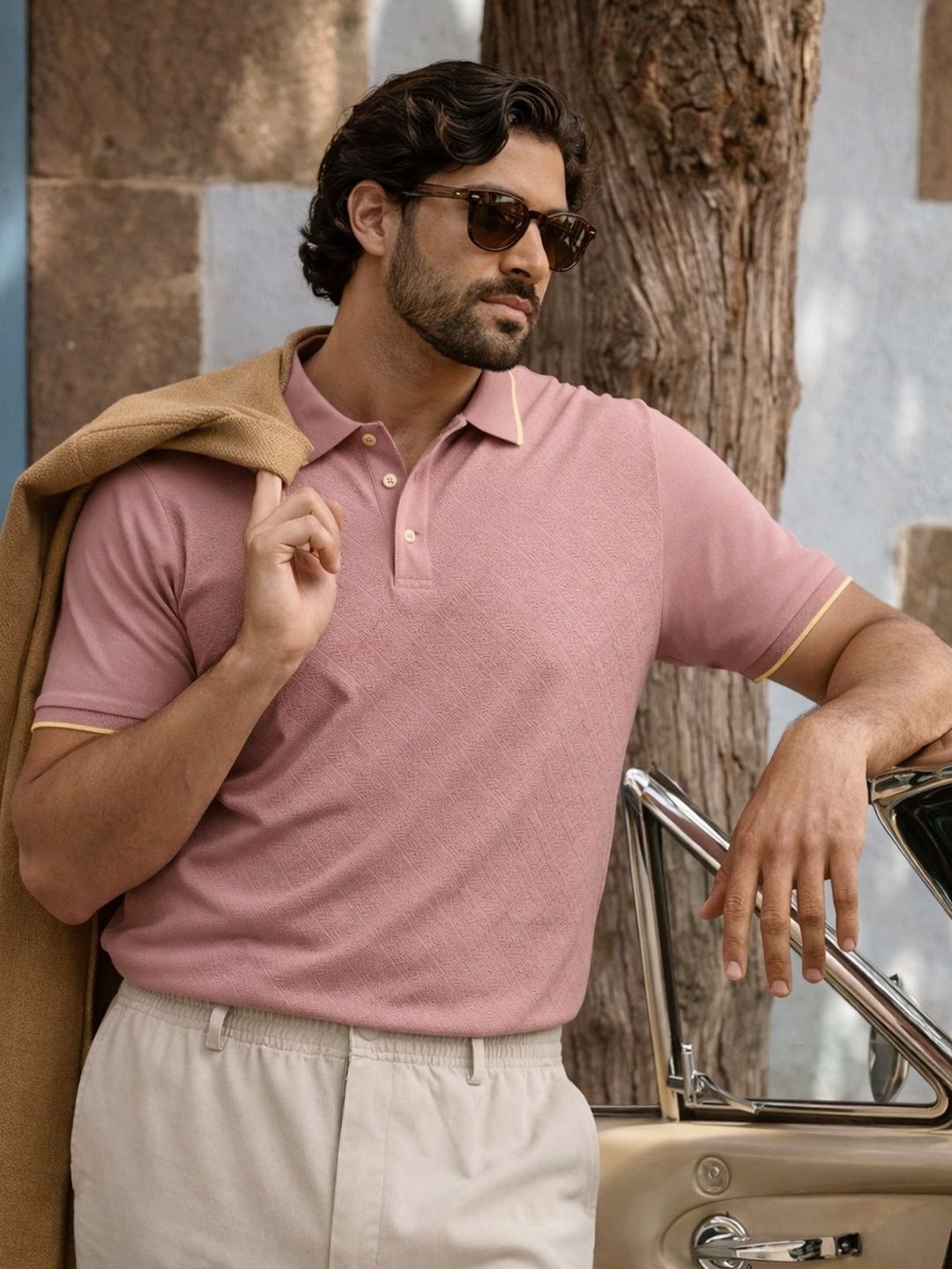 Big Hello - The Plus Life Men Polo Collar Organic Cotton T-shirt-picture-34