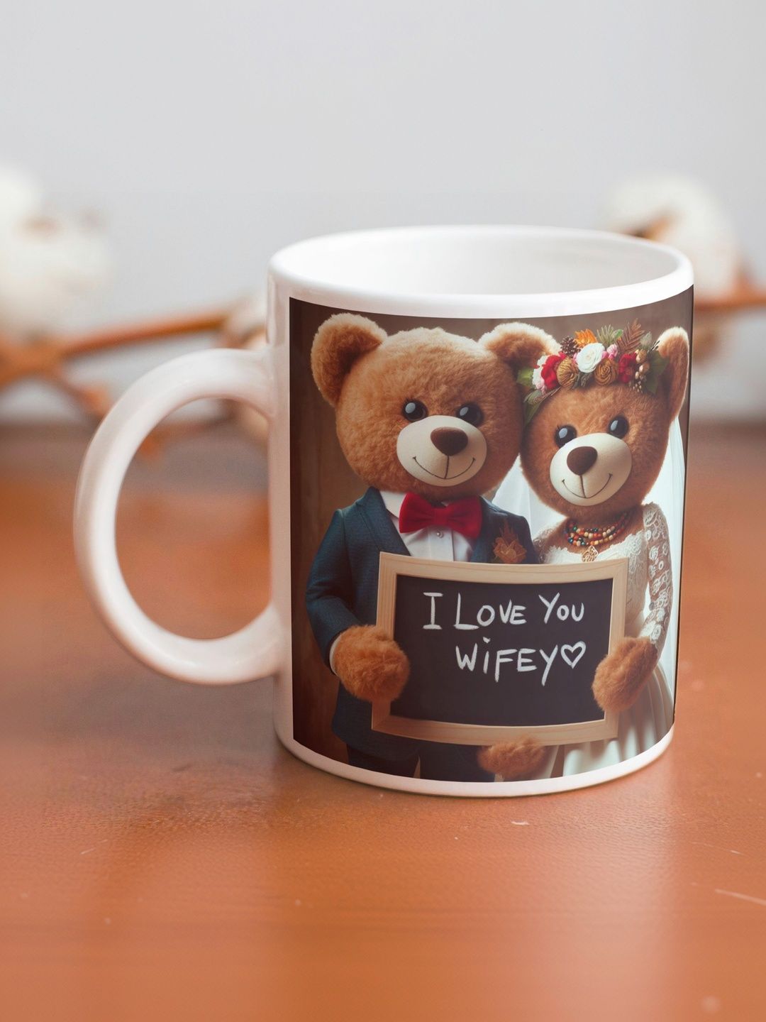 Balesara Copper-Toned Printed Ceramic Glossy Cups and Mugs Set of-image-24
