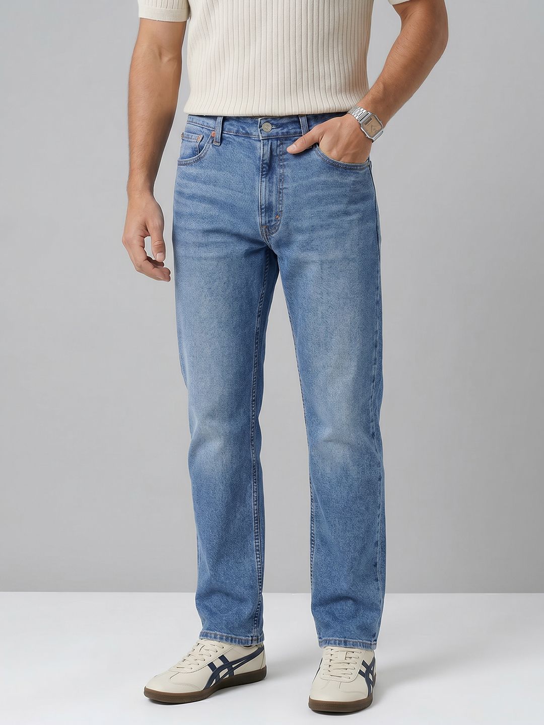 Levis Men 555 Relaxed Fit Light Fade Jeans-image-6