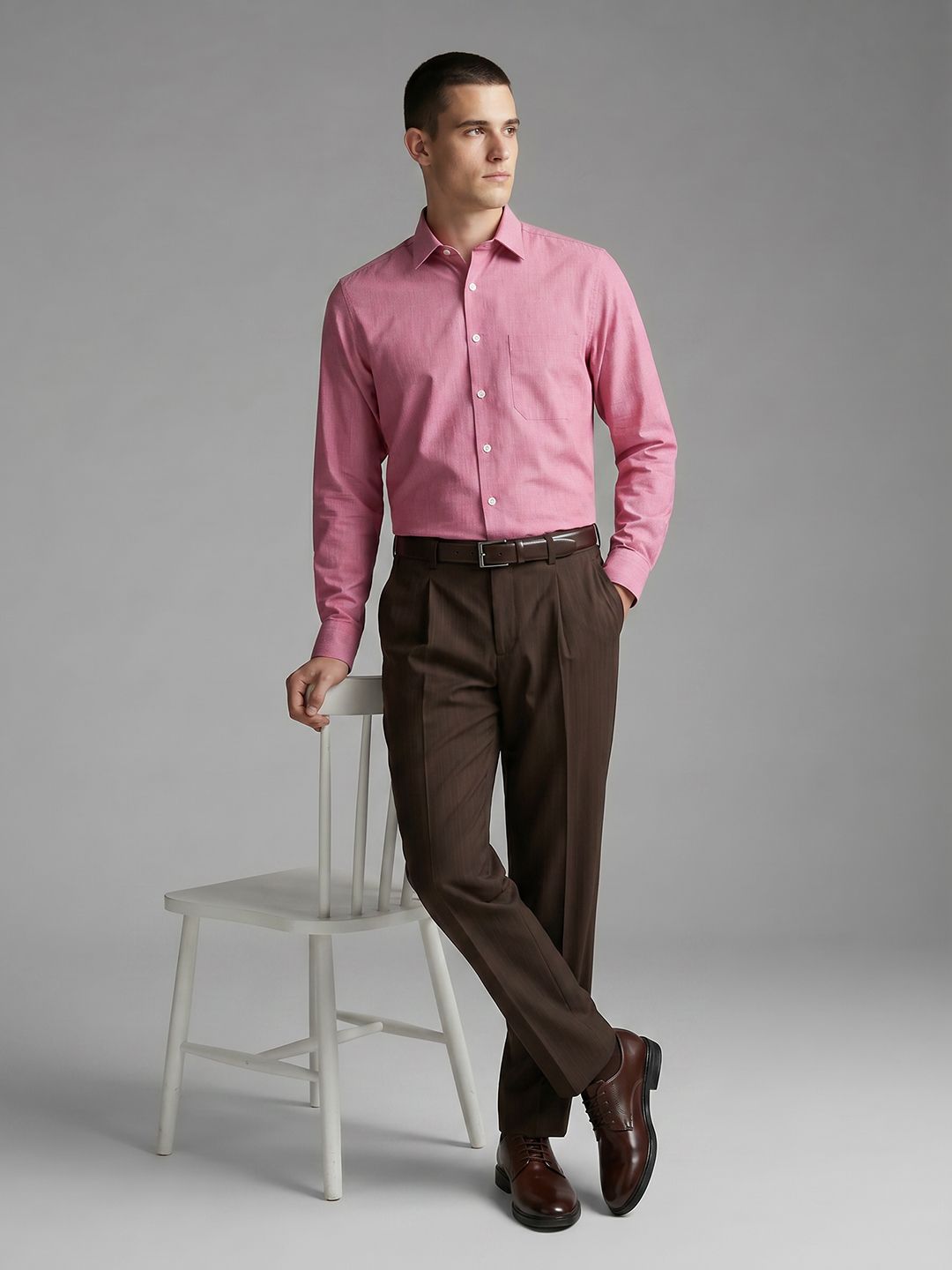 Louis Philippe Slim Fit Formal Shirt-image-14