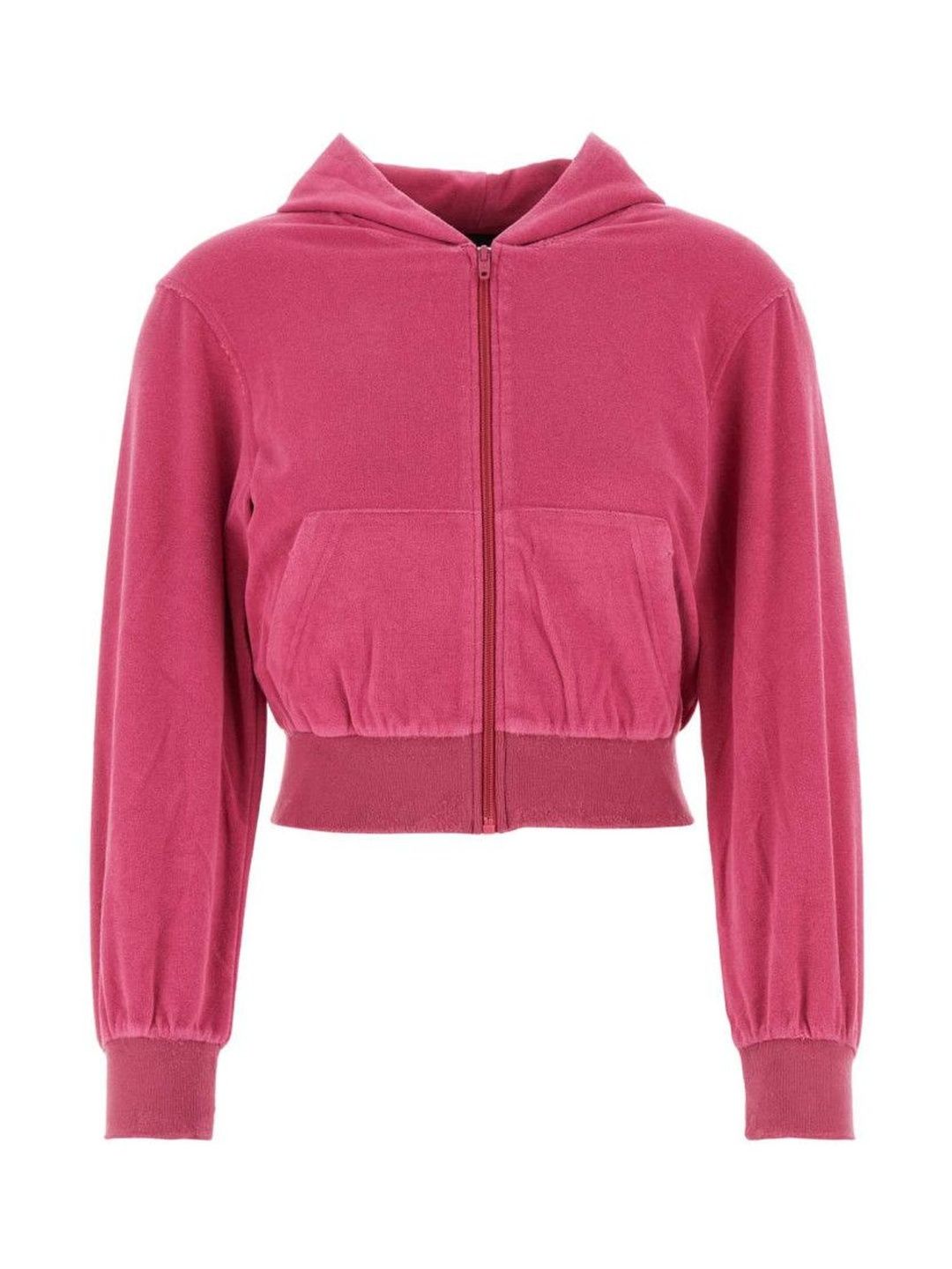 balenciaga Fuchsia Rhinestone logo hoodie-picture-20