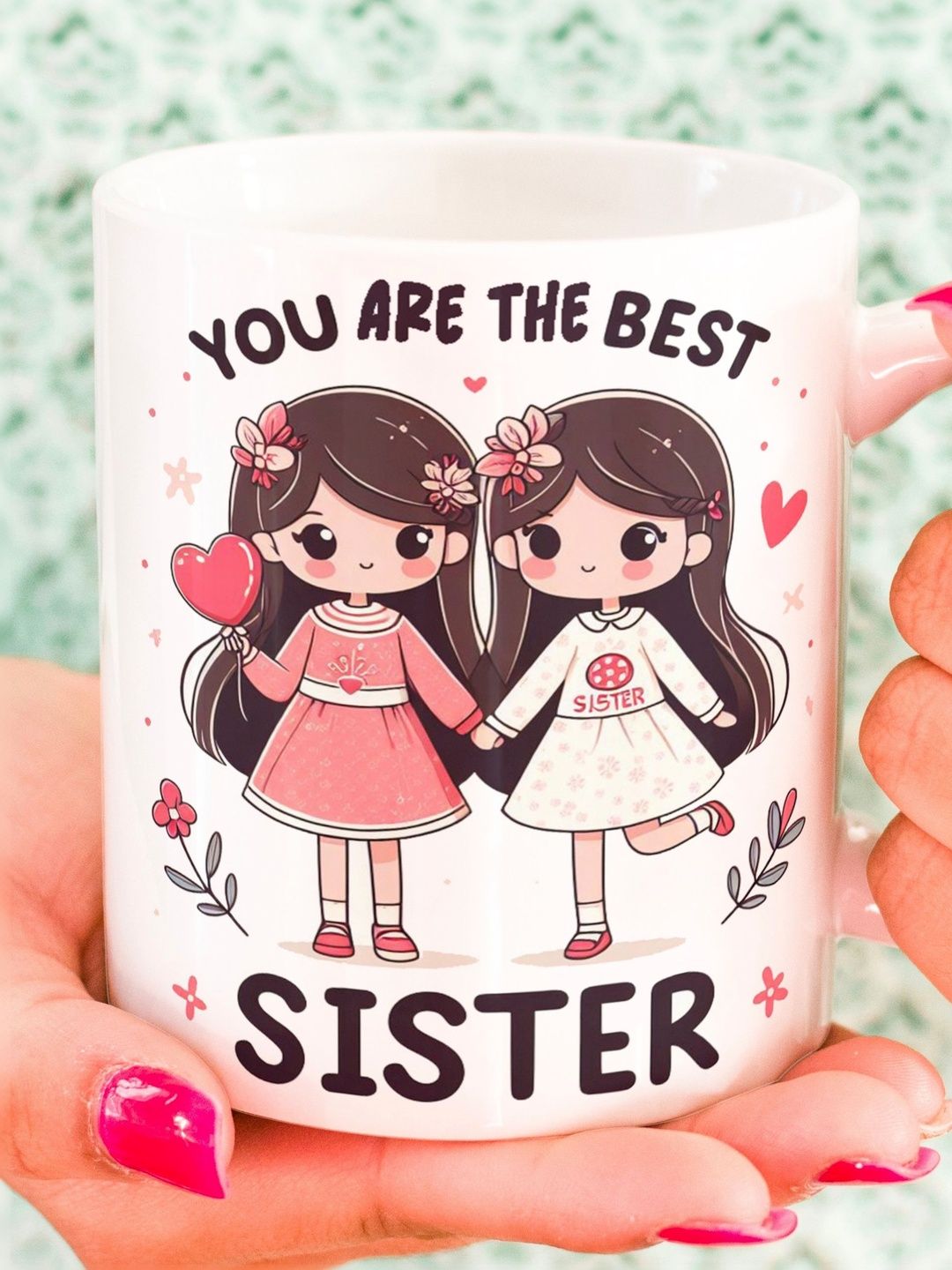 Balesara Black Text or Slogans Printed Ceramic Glossy Cups and Mugs Set of-image-39