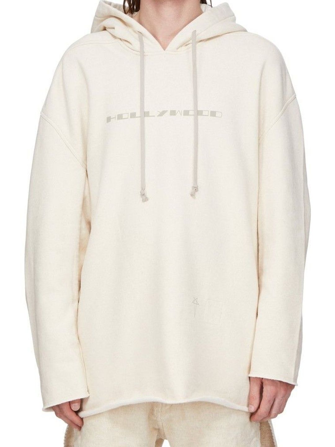 rick owens Beige Long Sleeves Logo Hoodie-picture-47