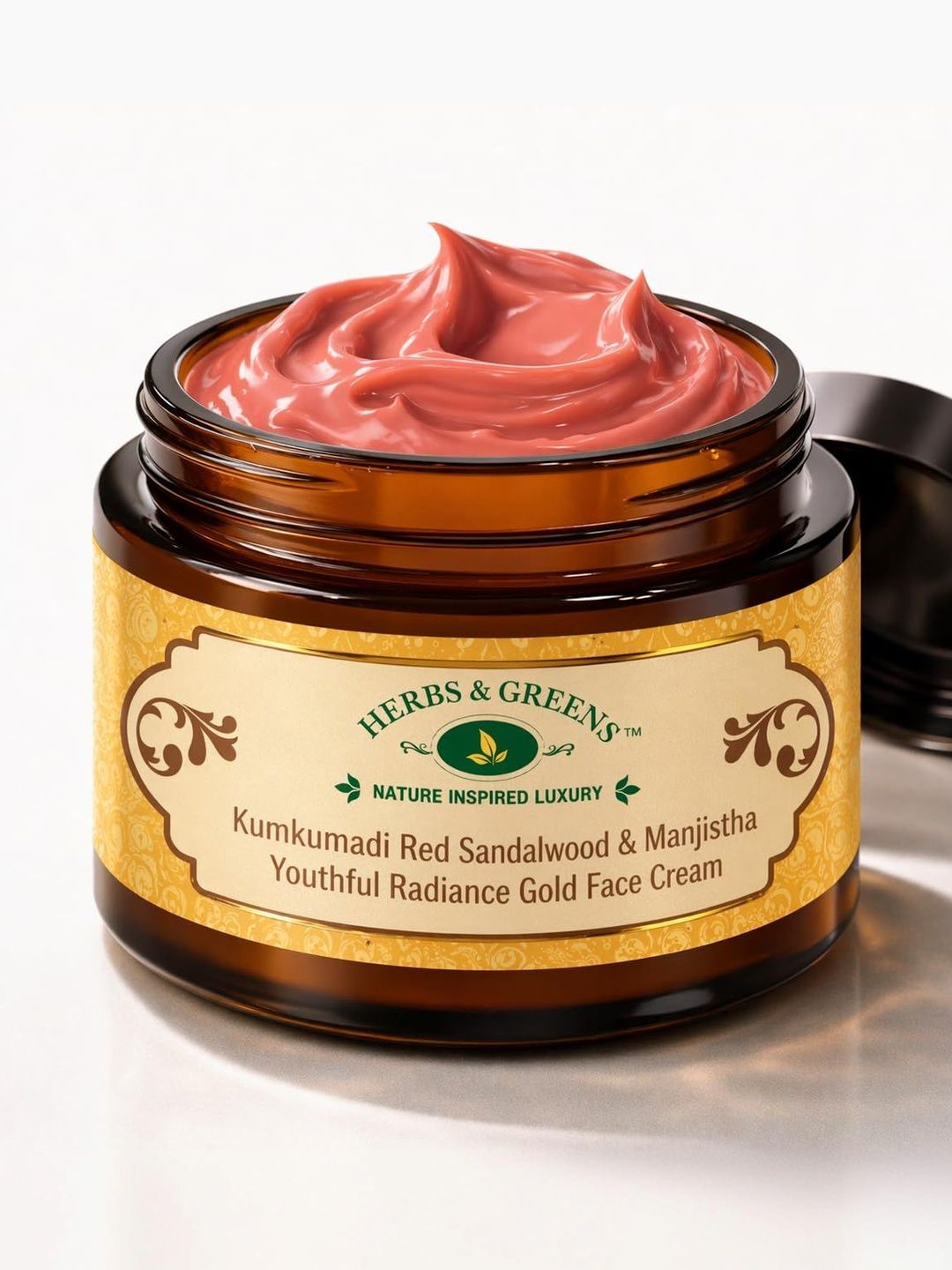 HERBS & GREENS Kumkumadi Red Sandalwood Gold Face Cream With Fermented Vegan Collagen-50gm-image-42