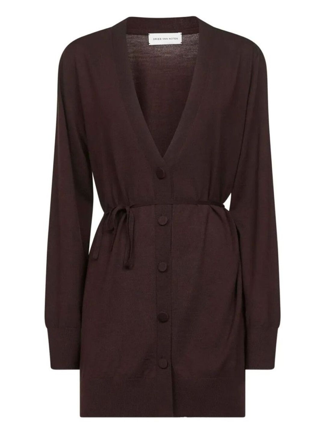 dries van noten Brown V-Neck Sweater-picture-54