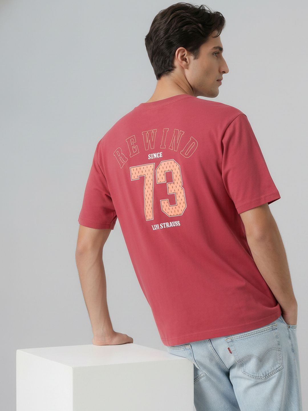 Levi's Oversized Printed Pure Cotton T-shirt-image-37