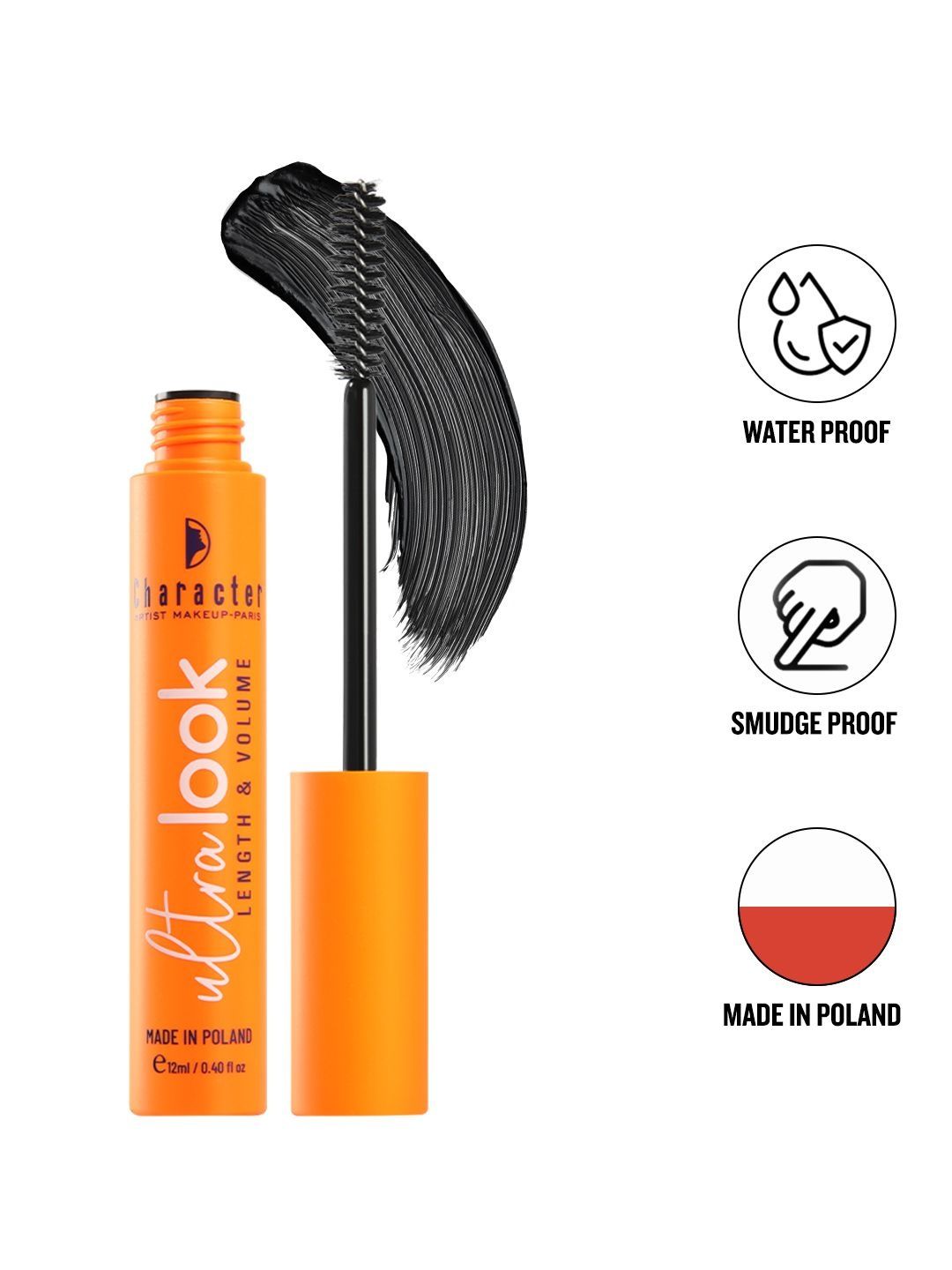 Character Waterproof Mascara - 12 ml - Black-image-14