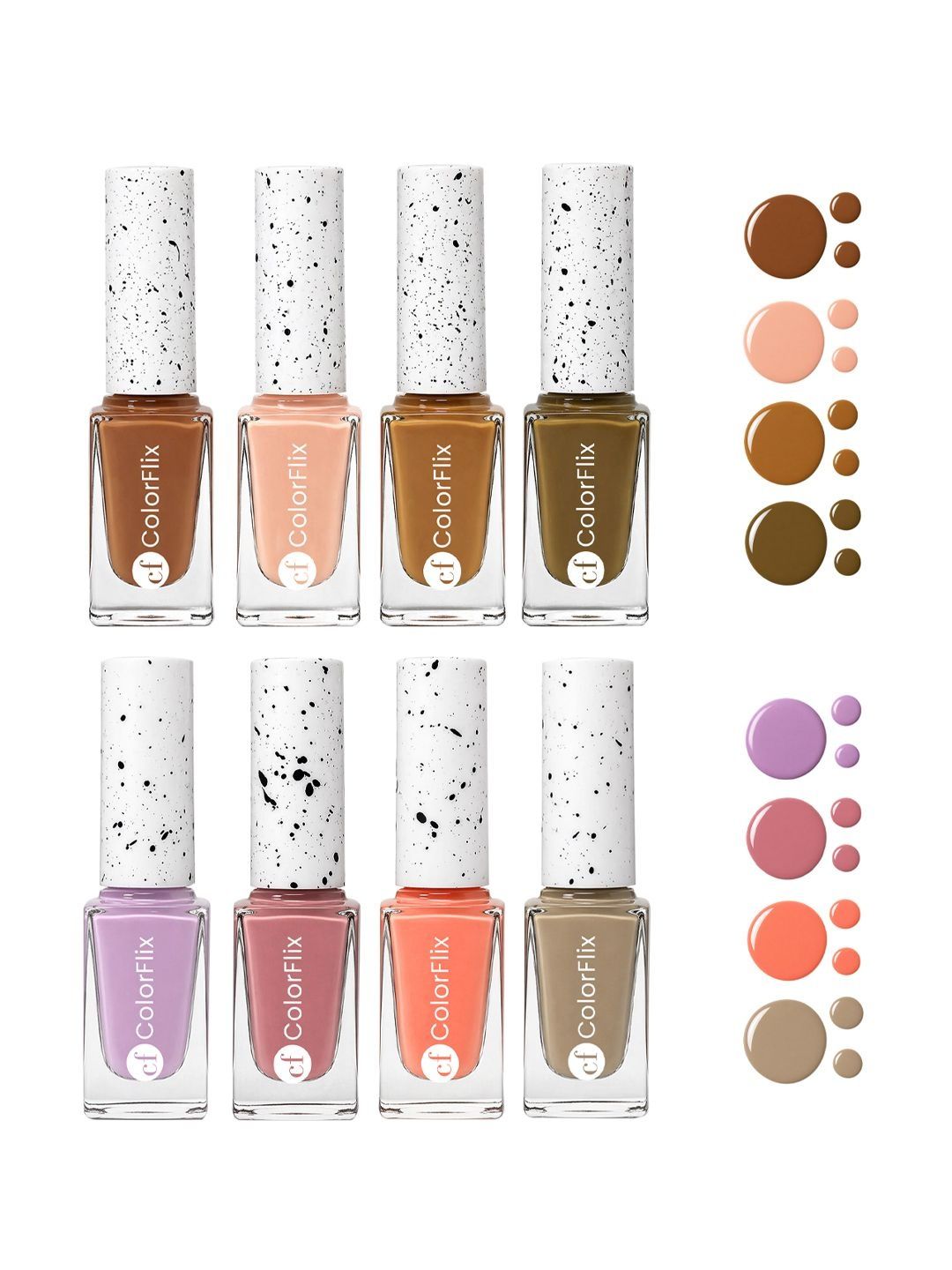 COLORFLIX Set Of 8 Long Stay, High Shine Nail Polish - 4 ml Each-picture-15