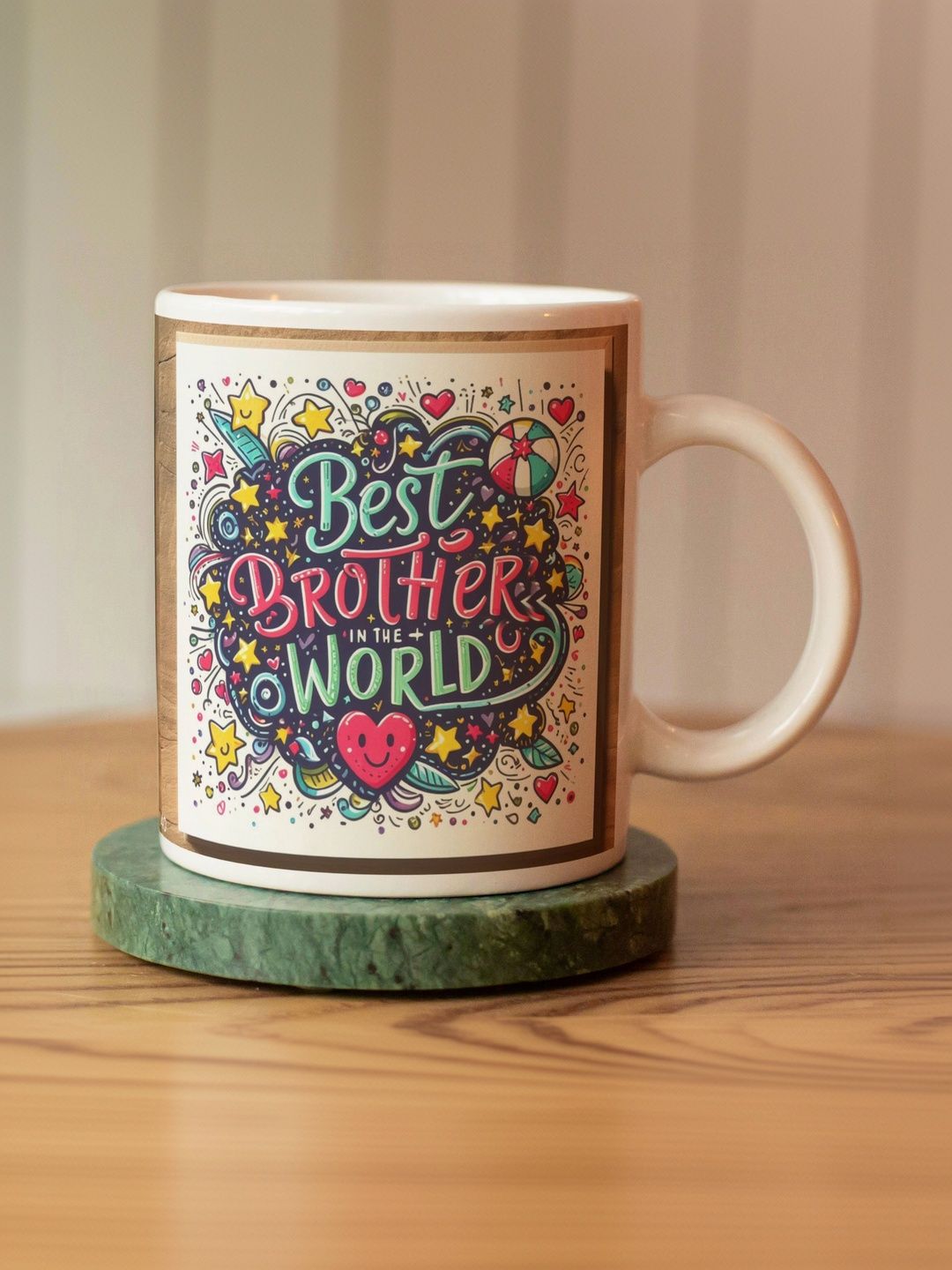 Balesara Black Text or Slogans Printed Ceramic Glossy Cups and Mugs Set of-image-42