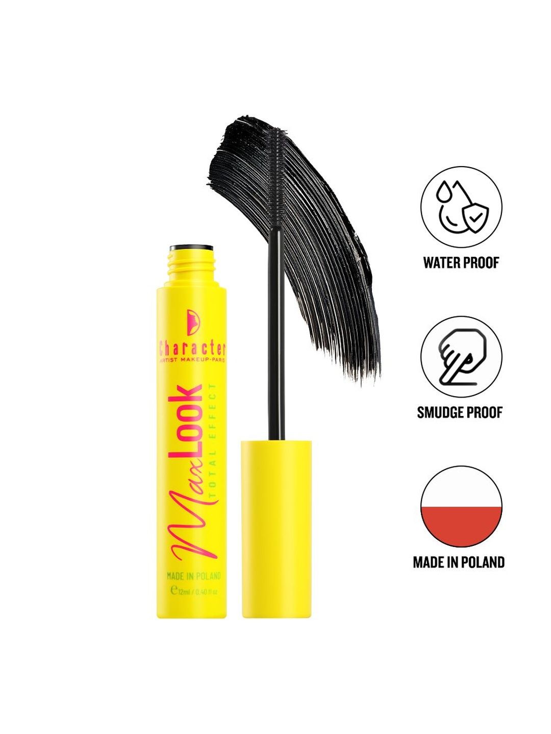 Character Waterproof Mascara - 12 ml - Black-image-49