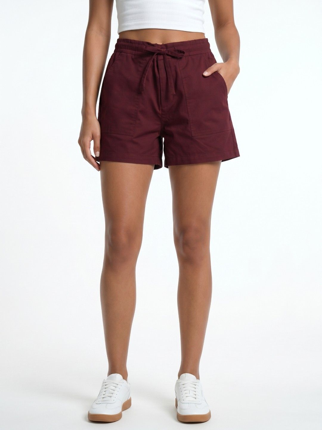 glitchez Women Relaxed Fit Pure Cotton Shorts-picture-25