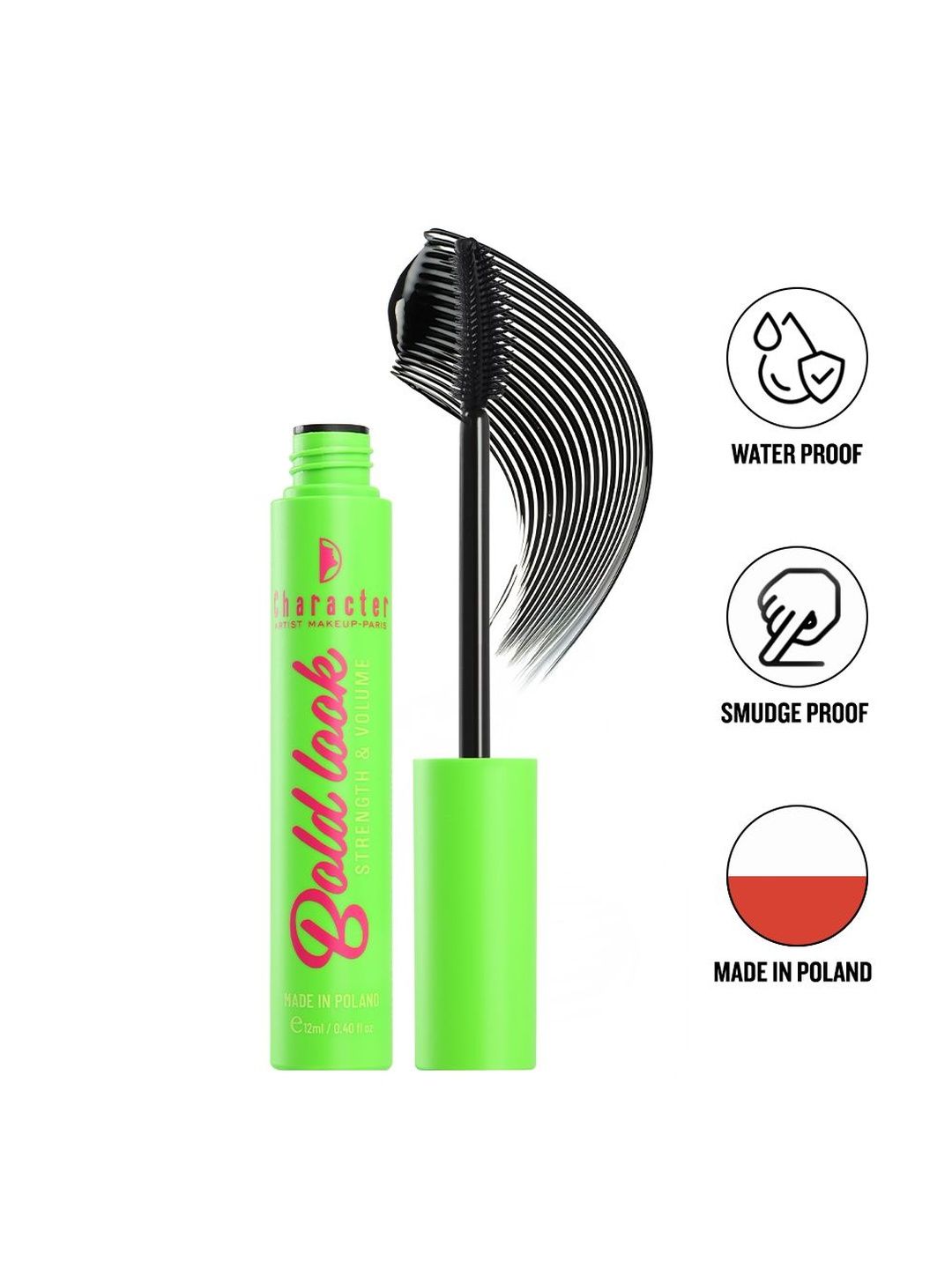 Character Waterproof Mascara - 12 ml - Black-image-48