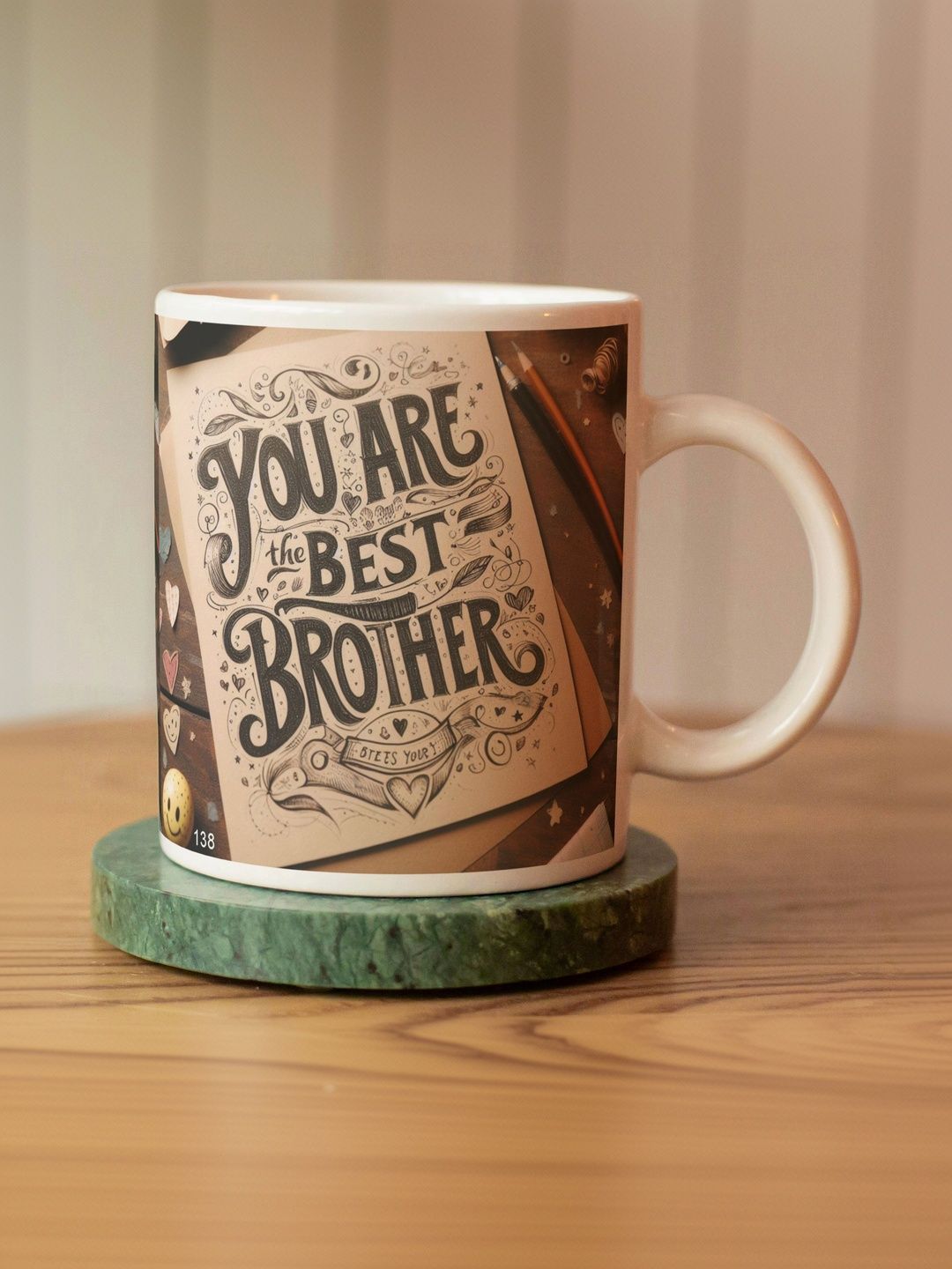Balesara Pink Text or Slogans Printed Ceramic Glossy Cups and Mugs Set of-image-20