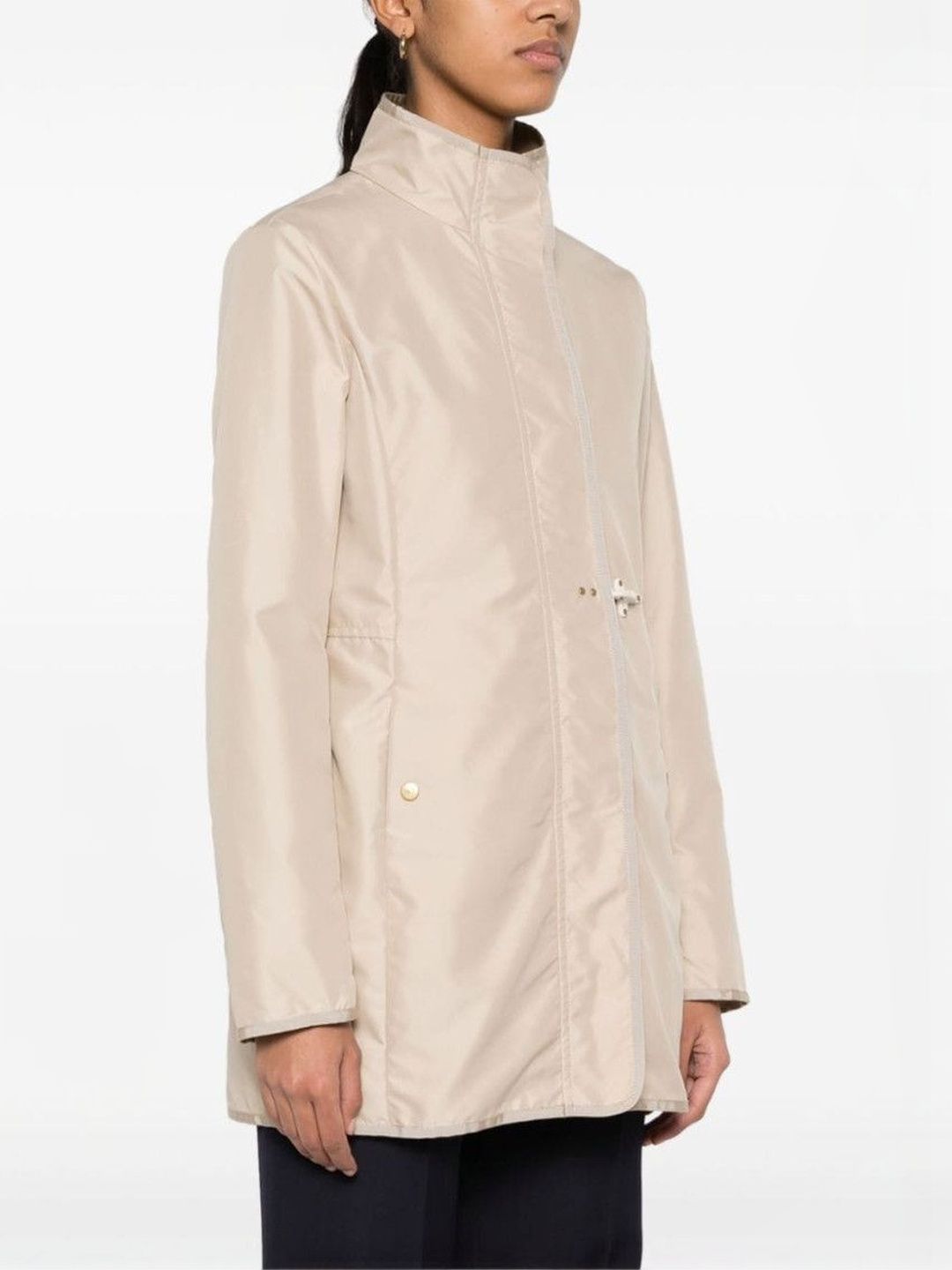 Fay Stand Up Collar Long Sleeves Overcoat-picture-34