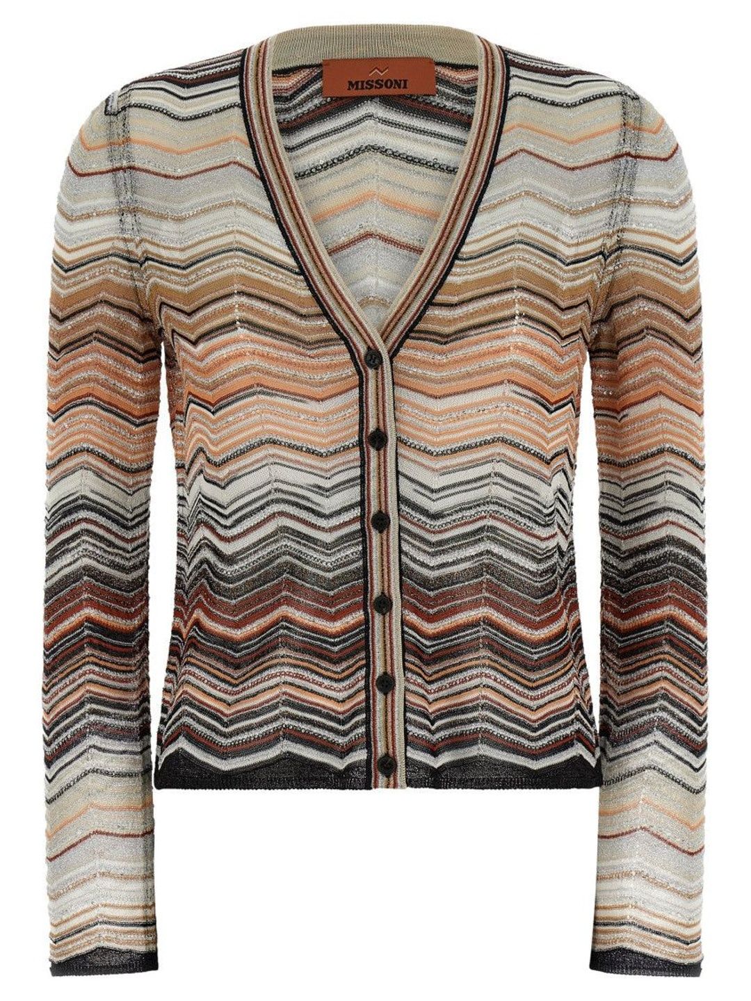 missoni Brown Chevron lam cardigan-picture-13