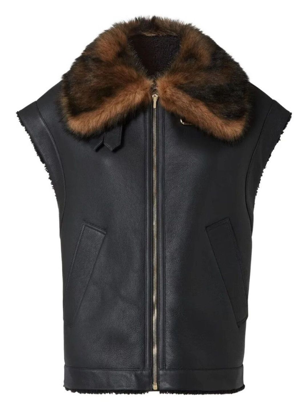 fendi Black Leather Jacket-picture-20