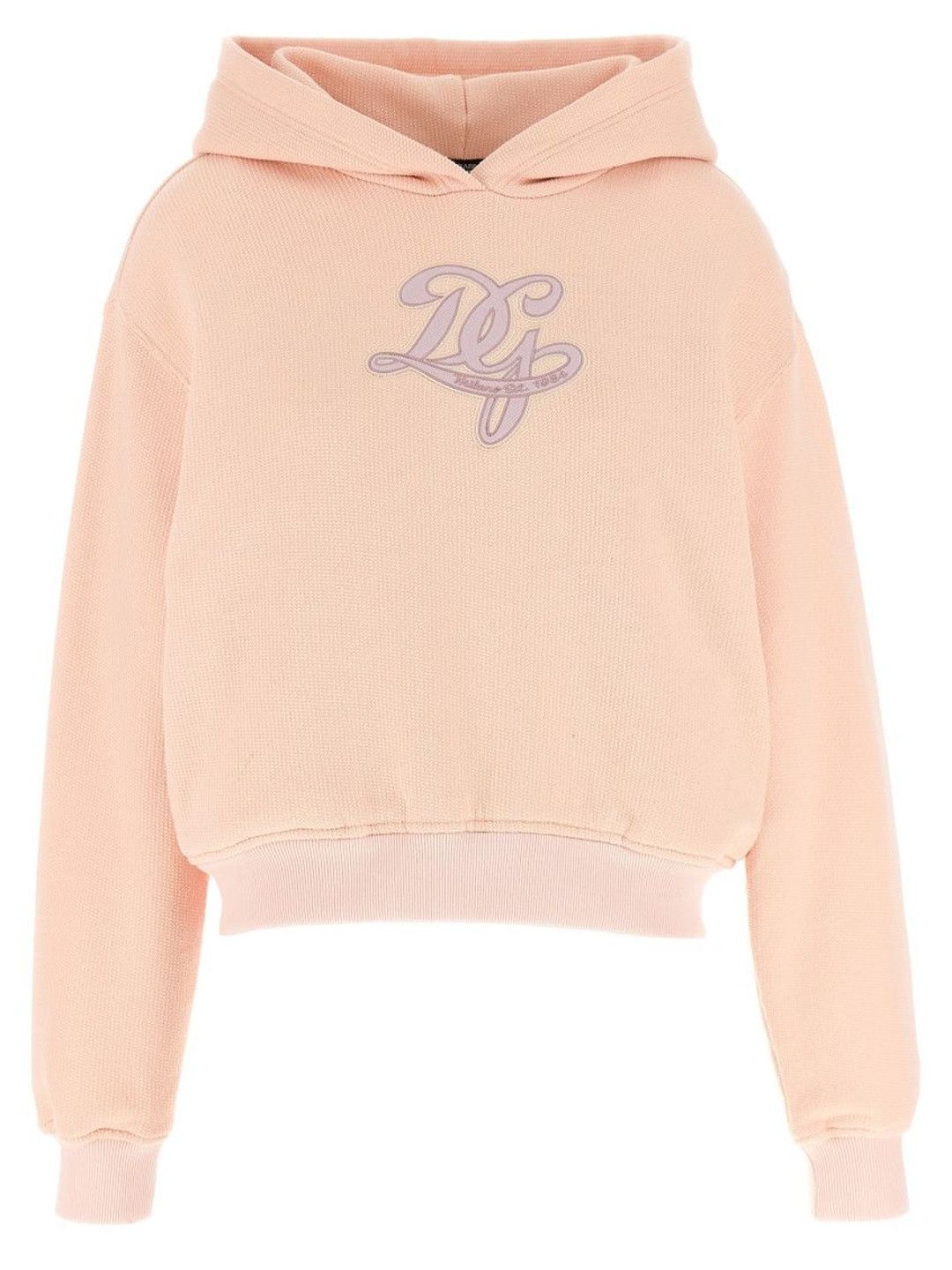 dolce & gabbana Pink Logo Embroidery Hoodie-picture-26