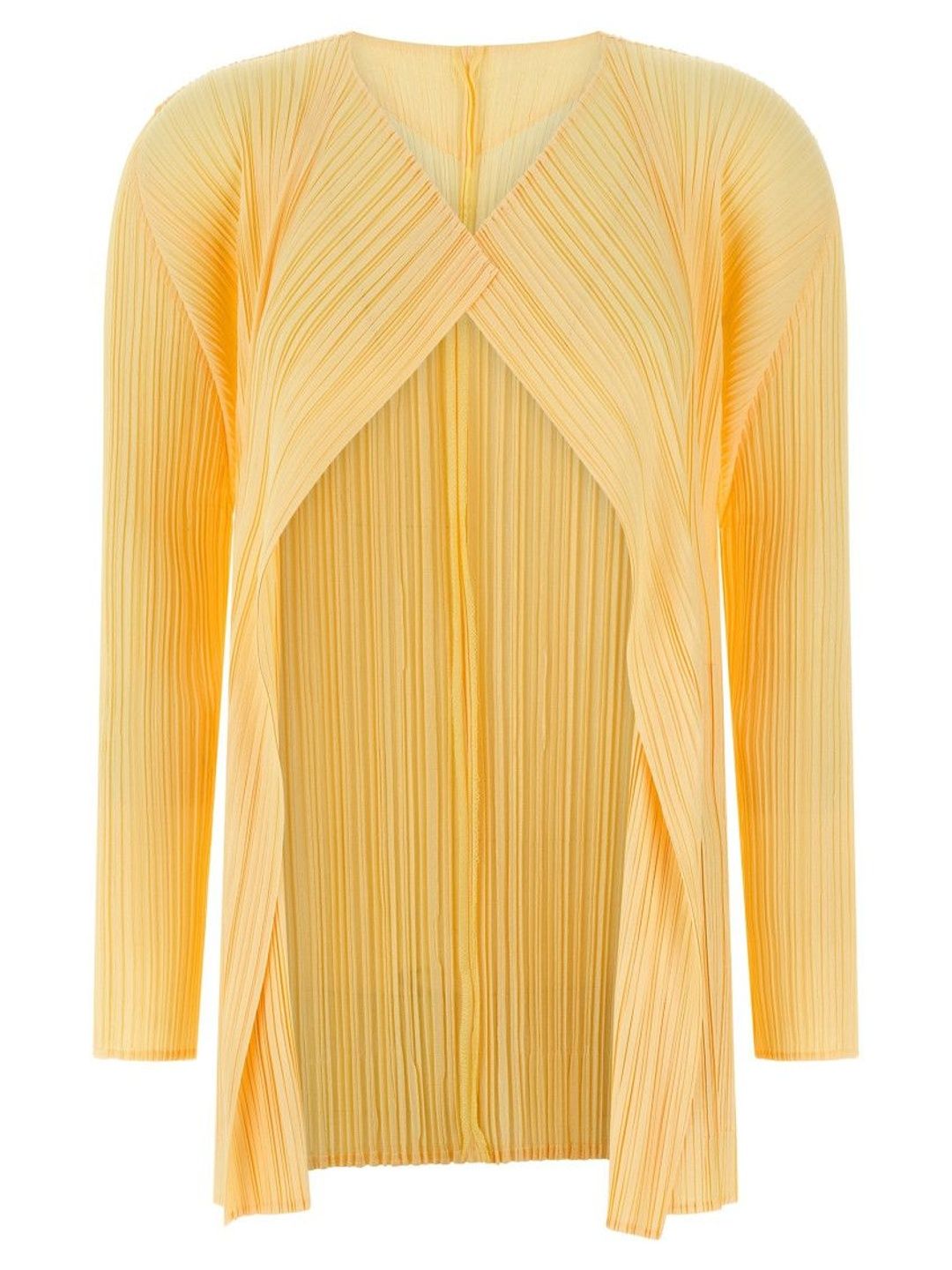 issey miyake Yellow Mellow Pleats Cardigan Top-picture-56