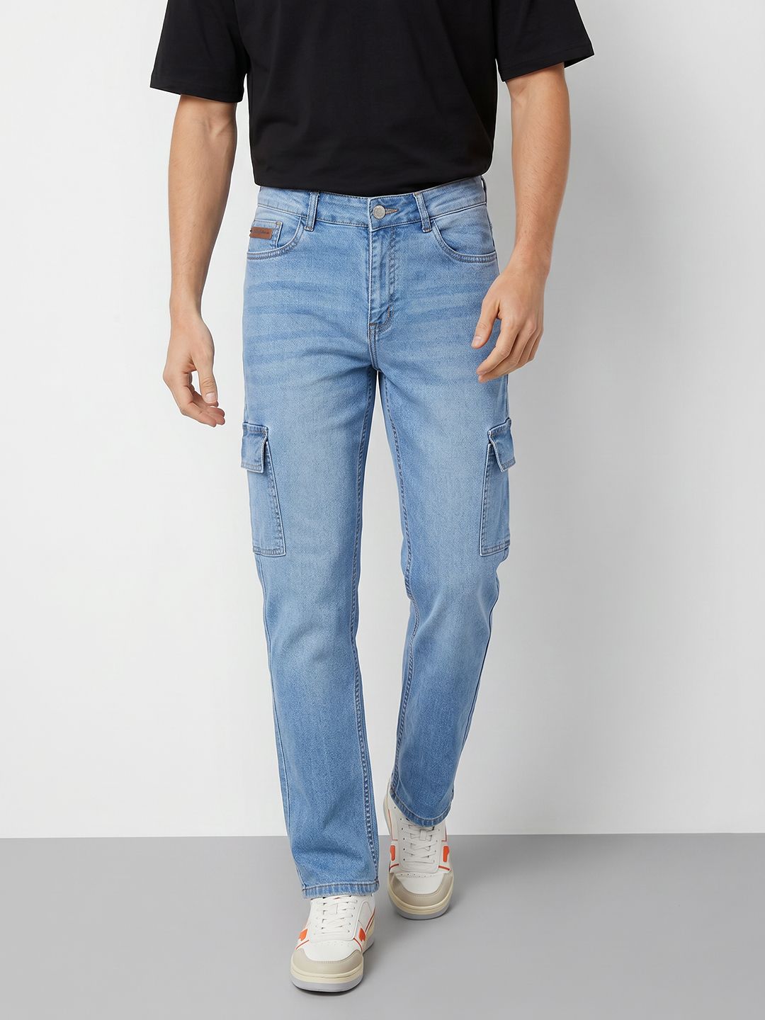 Mast & Harbour Men Slim Fit Cargo Jeans-picture-13