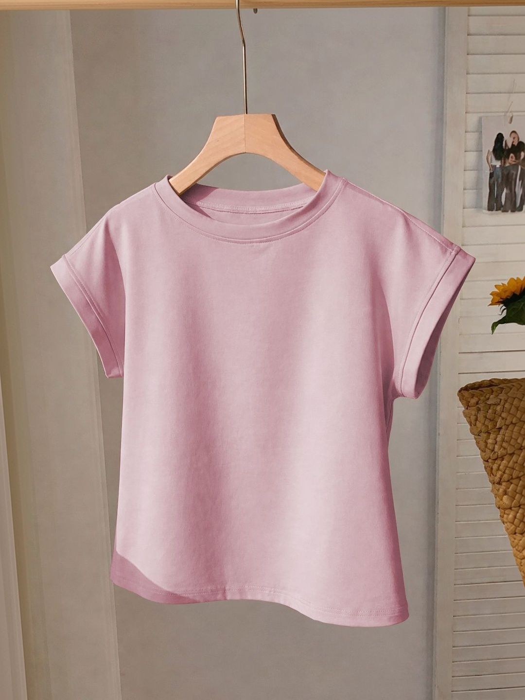 Mast & Harbour Solid Short Sleeves Ribbed Top-picture-22