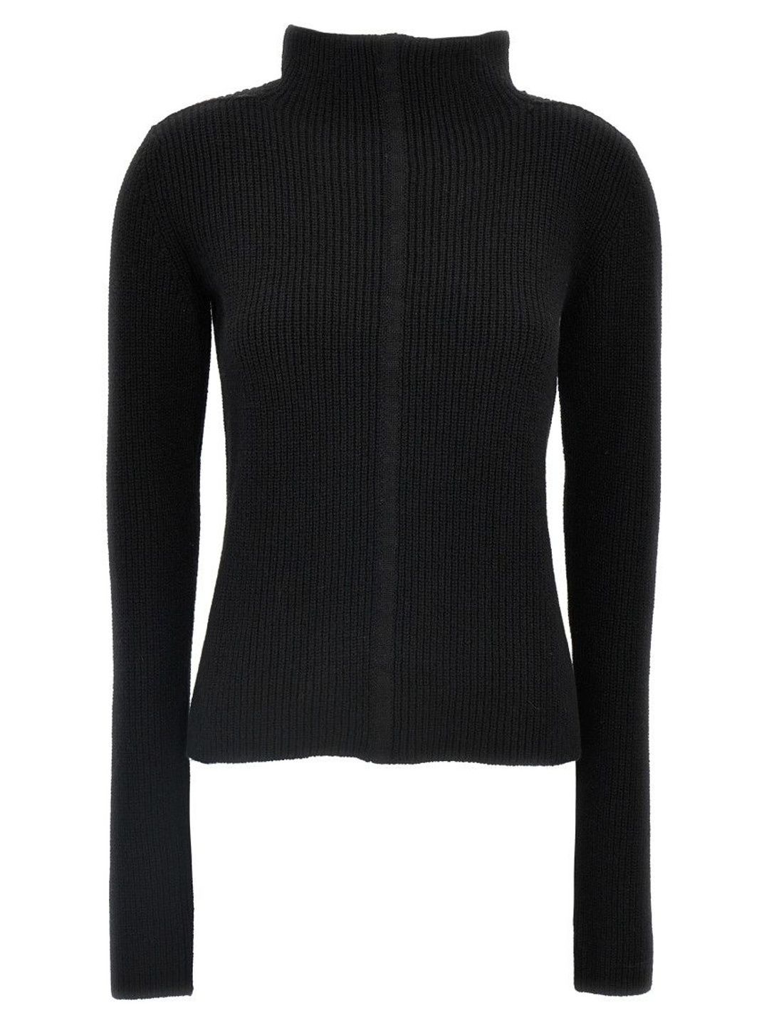 rick owens Black Highneck Sweater-picture-29