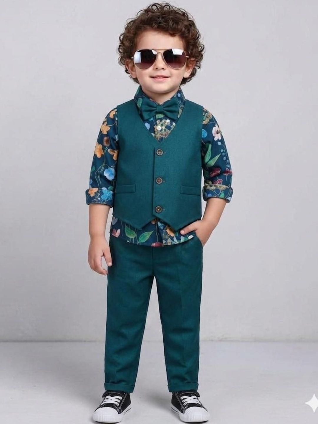 Vaghasiya Boys Printed Shirt with Trousers-image-42