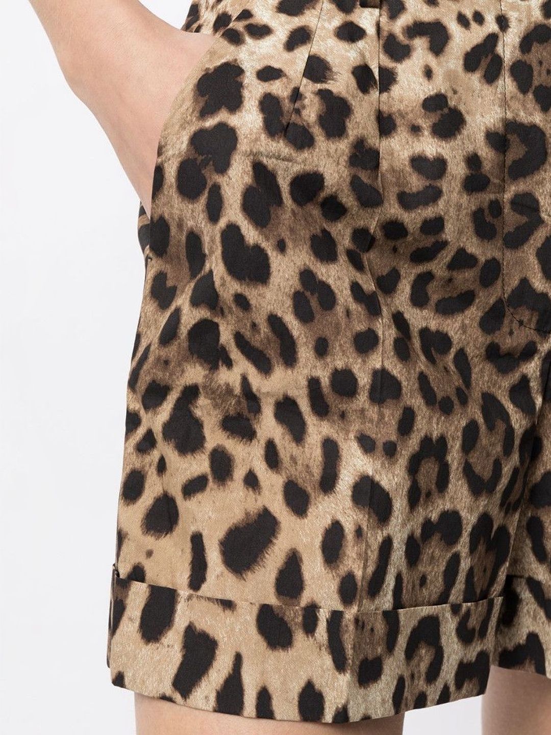 Brown Printed Shorts-image-34