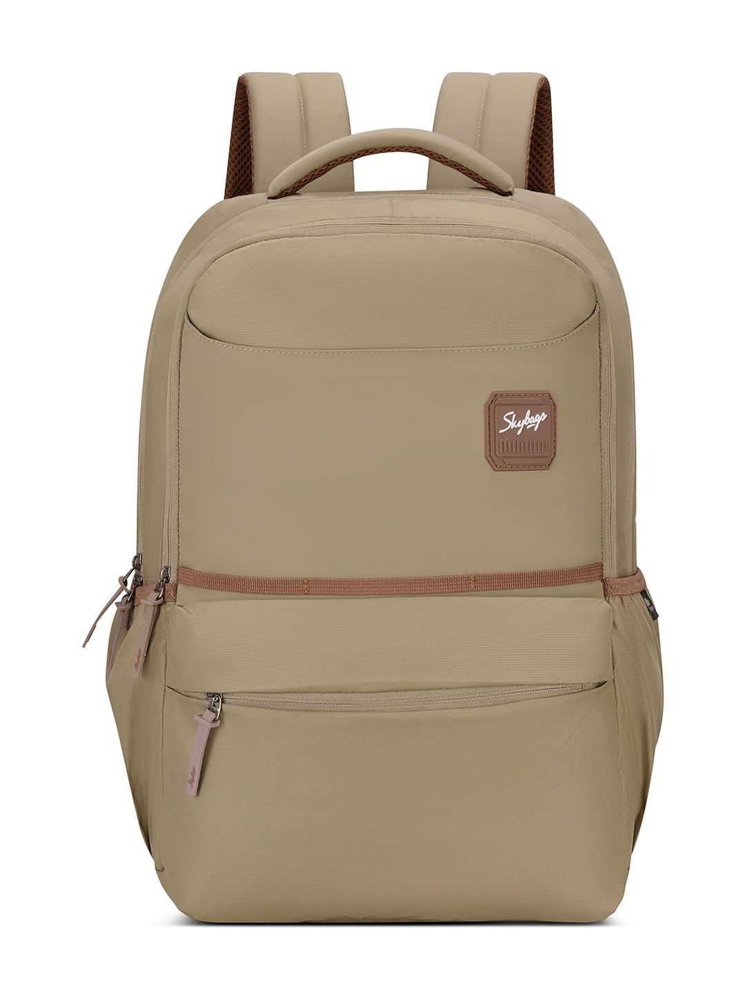 Skybags Unisex Transit Beige 17 Inch Compatible Laptop Backpack with Rain Cover - 29L-picture-27