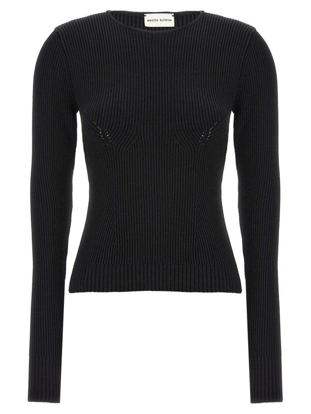 magda butrym Black Round Neckline Sweater-picture-27