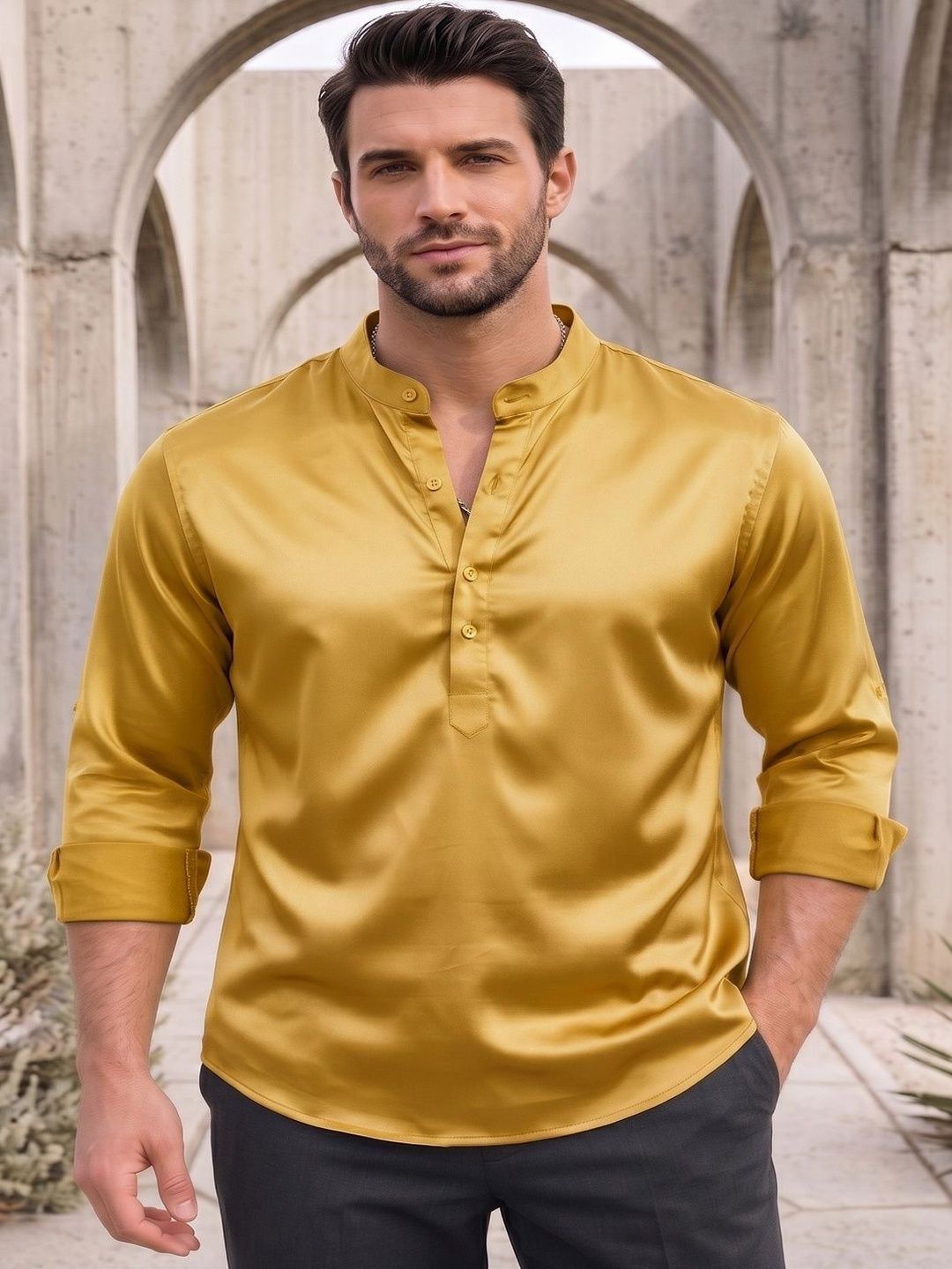 SZN Men Satin Blend Kurta-picture-39