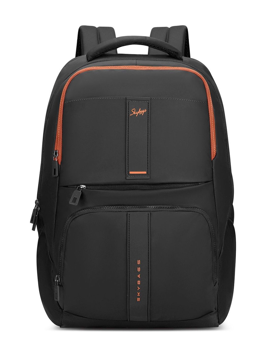 Skybags Unisex Elevate Black 17" Compatible Laptop Backpack with USB Charging Port - 24L-image-2
