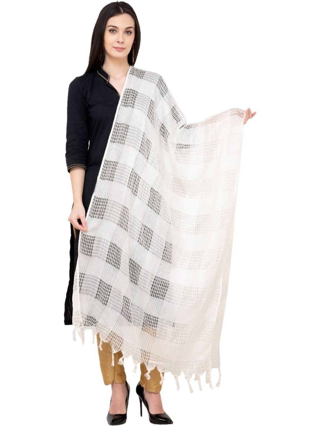 A R SILK Woven Design Dupatta-picture-12