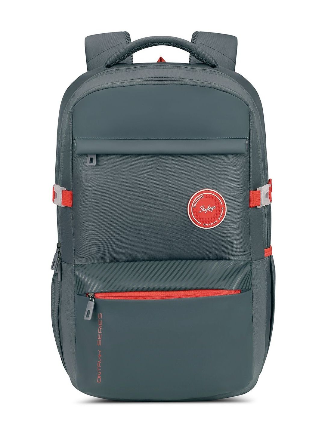 Skybags Unisex Ontrak Blue 17 Inch Compatible Laptop Backpack with Rain Cover - 30L-picture-33